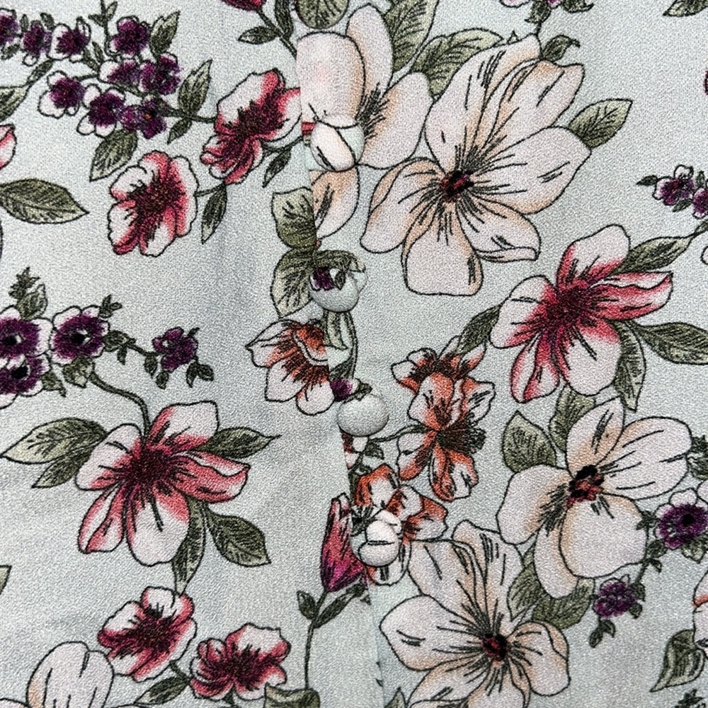 NWT Soulmates front slot maxi skirt with floral print - Picture 4 of 15